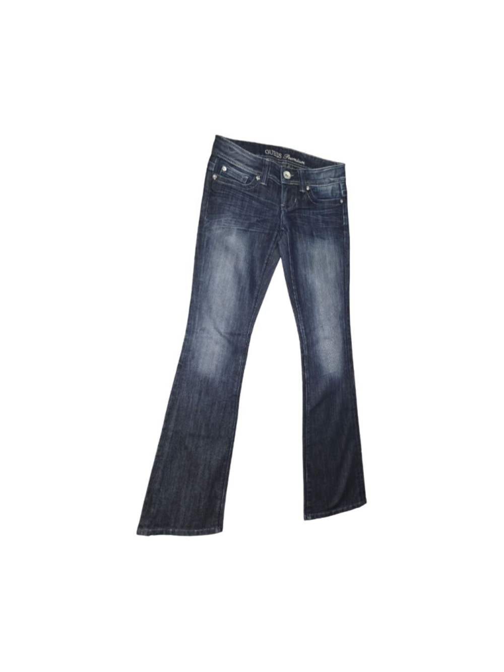 Women's GUESS Blue Premium Boot Cut Jeans Size 26 #777